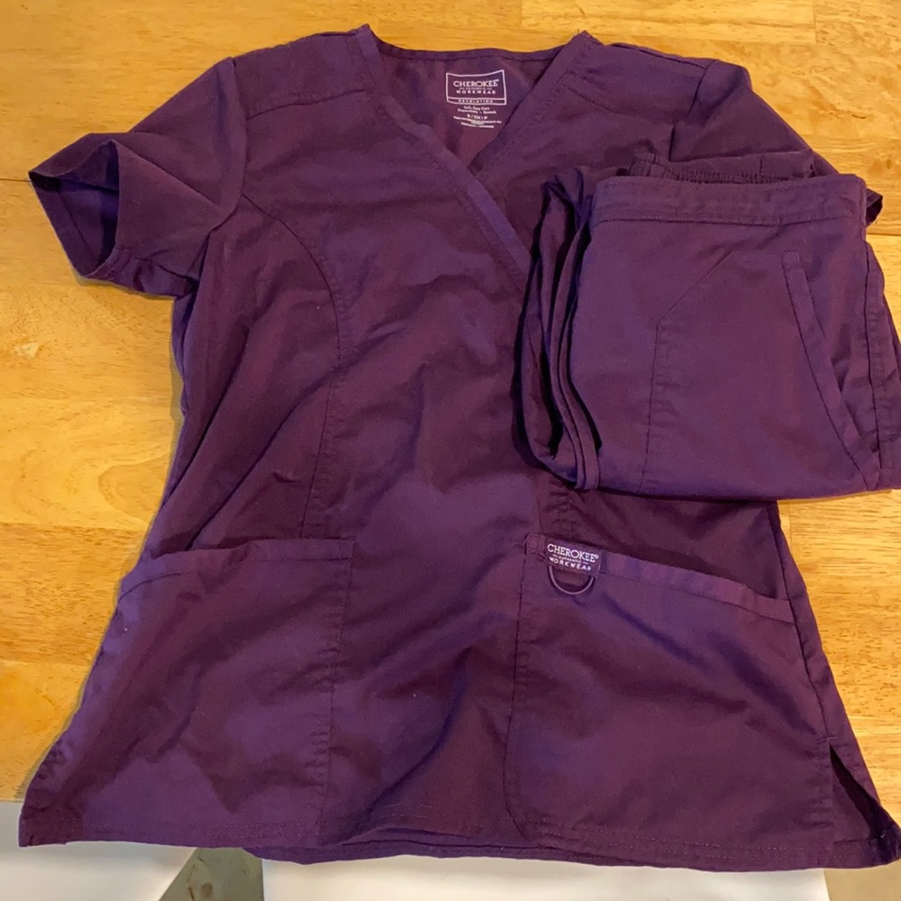 Purple Chic Scrubs - Picture 1 of 1
